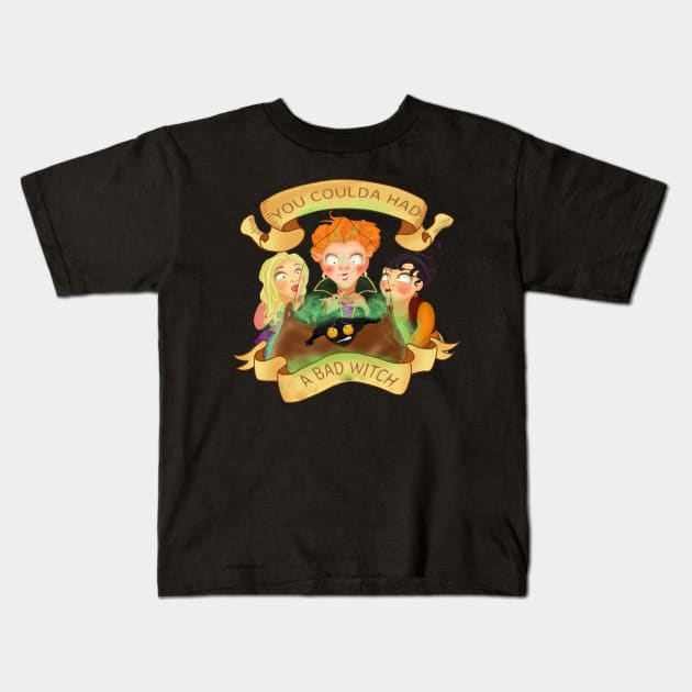 You Coulda Had A Bad Witch - Halloween T-Shirt -  Hocus Pocus Halloween Costume Gift - New Fall shirt | | Could Of Had A Bad Witch Kids T-Shirt by Sara2020